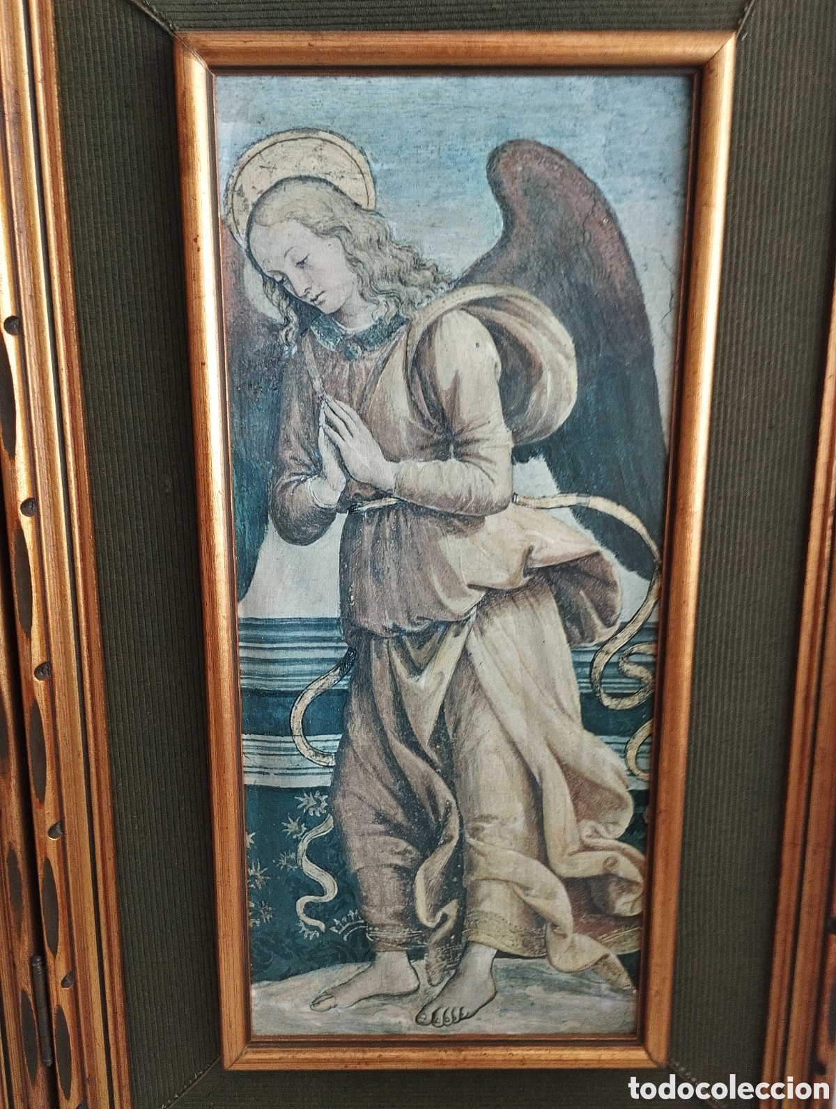 Arte: Antiguo y Gran Tr&iacute;ptico Religioso. - Foto 7