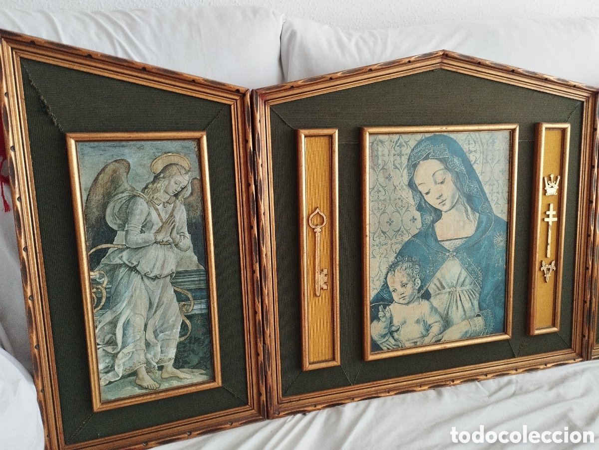 Arte: Antiguo y Gran Tr&iacute;ptico Religioso.