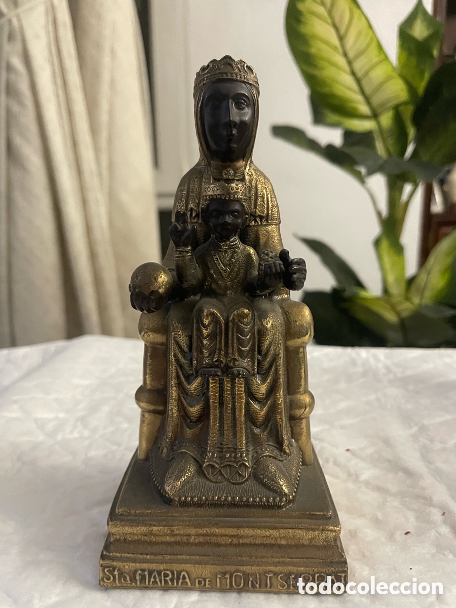 Arte: Antigua Virgen de Montserrat &rdquo;La Moreneta&rdquo; - Sello Original Ros&eacute;s Barcelona