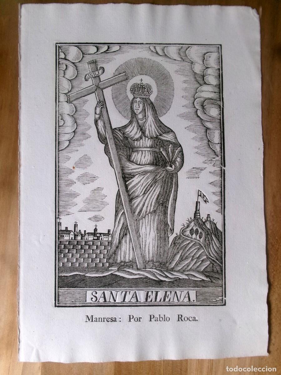 Arte: SANTA ELENA - GRABADO IMPRENTA ROCA DE MANRESA