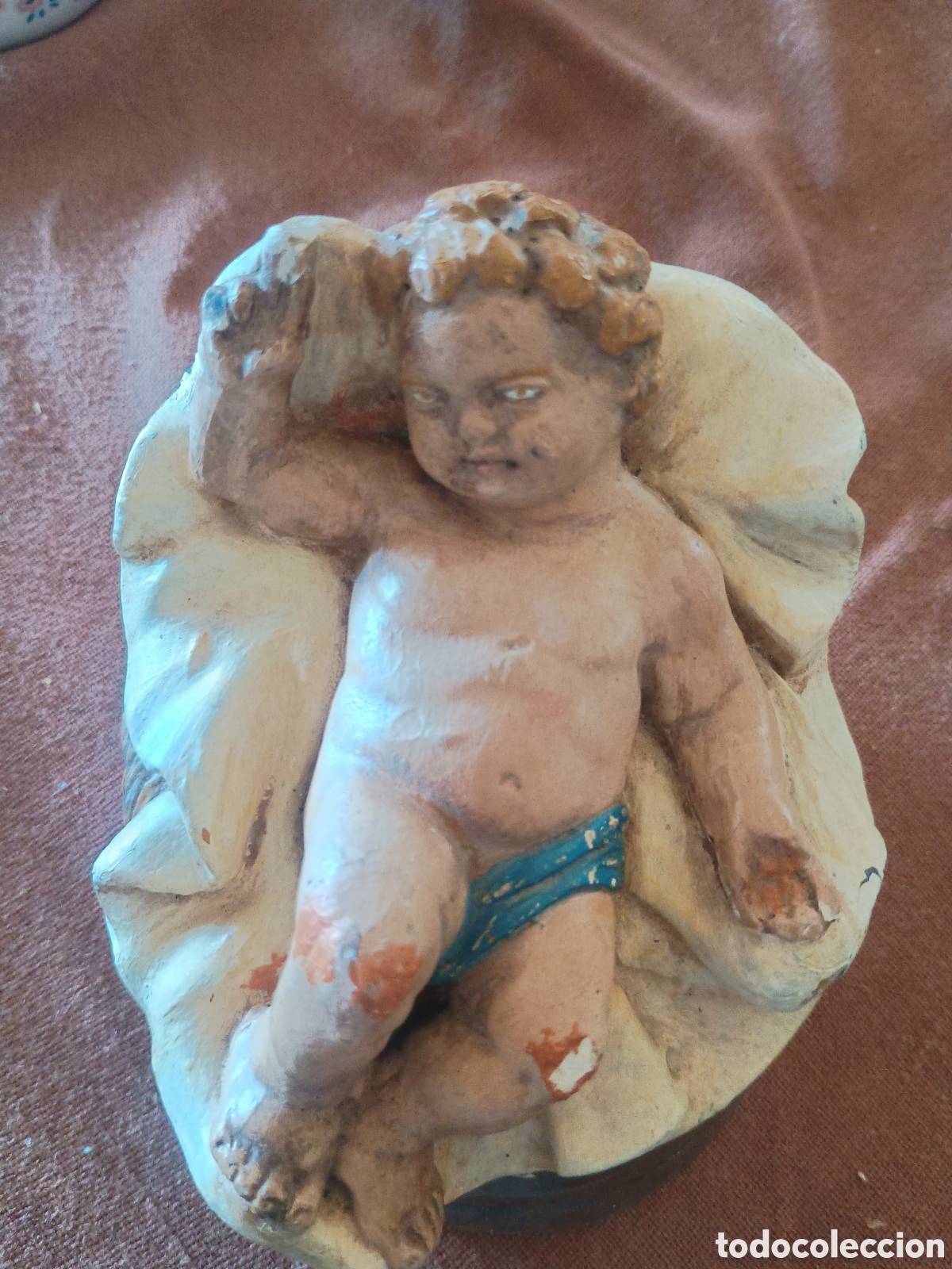 Arte: Figura ni&ntilde;o Bel&eacute;n escayola