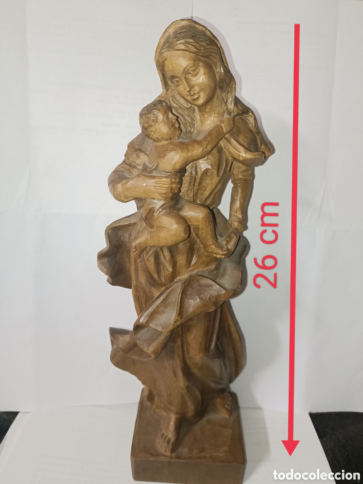 Arte: Virgen inmaculada, artesan&iacute;a Ouro madera