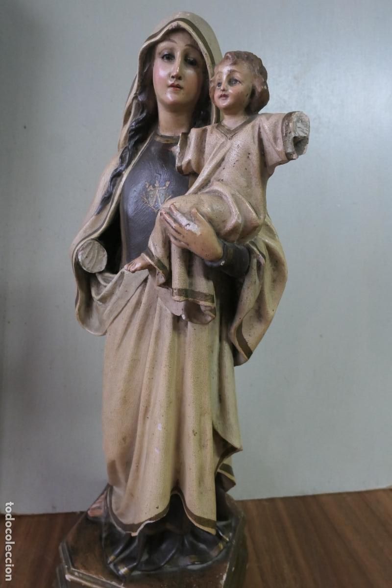 Arte: Antigua Virgen del Carmen. Estuvo Olot. Para restaurar