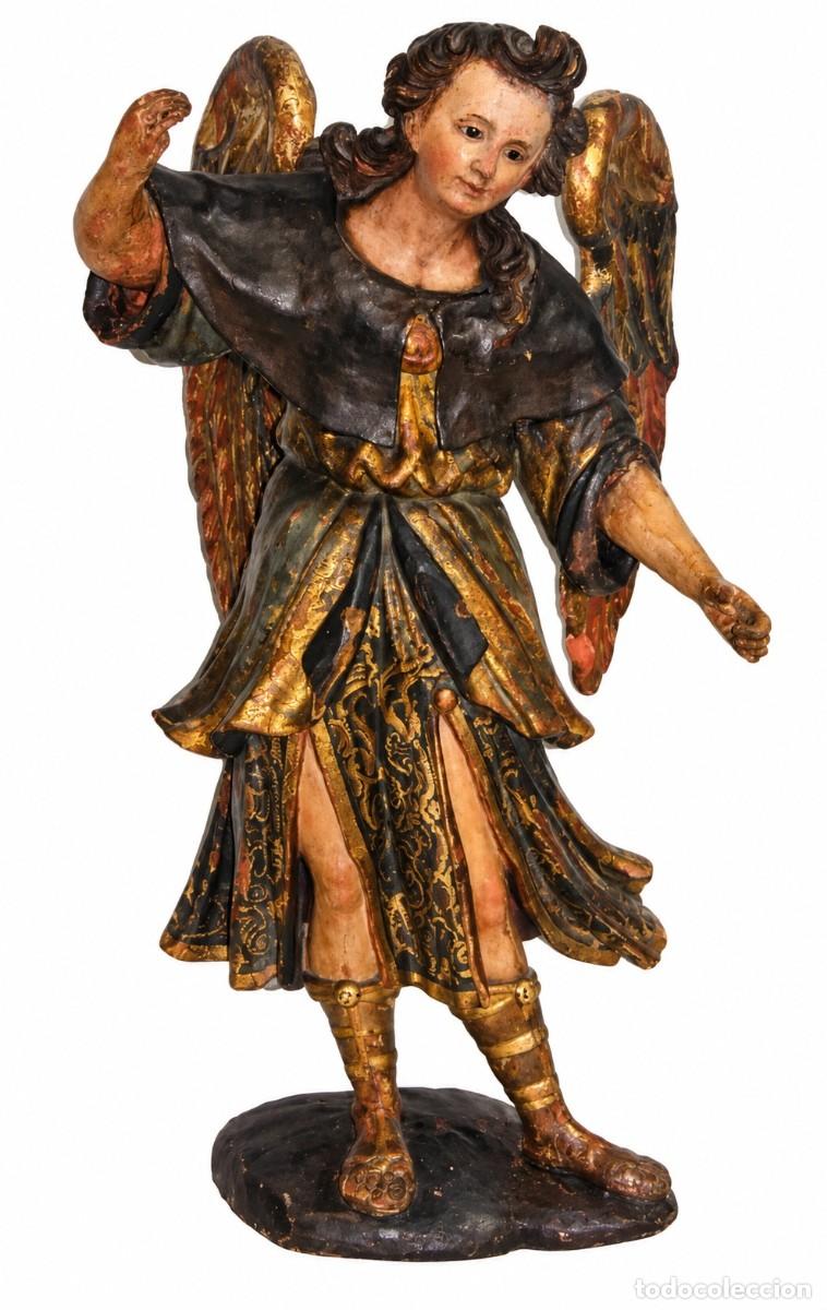 Art: San Rafael Arc&aacute;ngel &middot; Talla Barroca en Madera Policromada y Estofada &middot; ca. 1650&ndash;1700