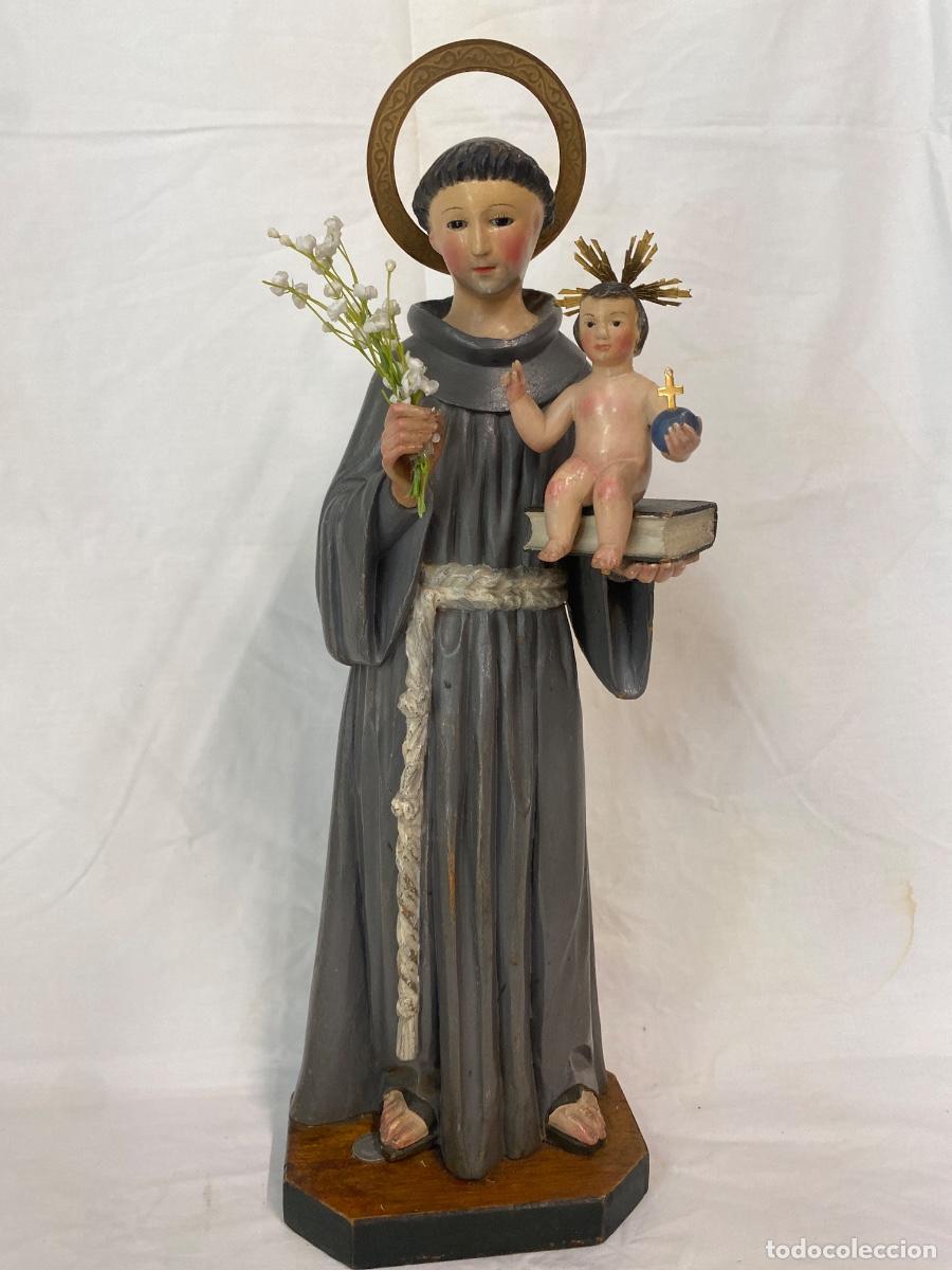 Arte: TALLA DE SAN ANTONIO DE PADUA. SIGLO XIX