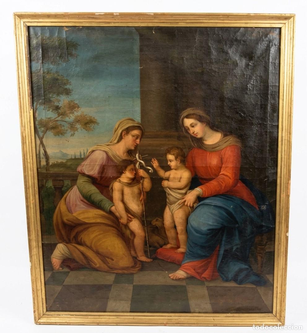 Kunst: Madonna del Divino Amore &middot; Copia antigua seg&uacute;n Rafael Sanzio y taller &middot; &Oacute;leo sobre lienzo &middot; S. XVIII