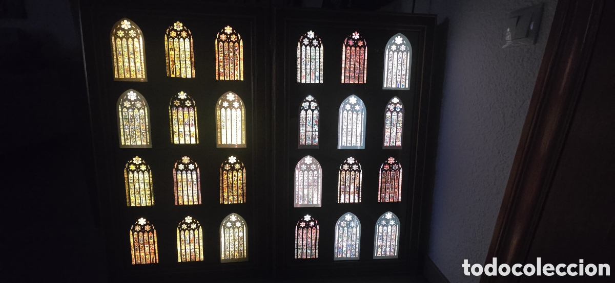 Arte: Cuadro con led vidrieras catedral de Le&oacute;n
