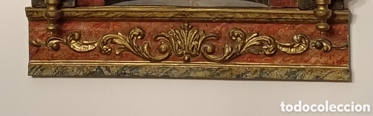 Arte: Retablo de madera , siglo XlX -XX. Buen estado - Foto 5