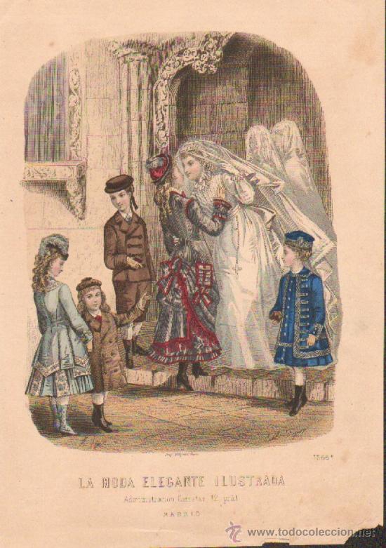 Arte: LA MODA ELEGANTE ILUSTRADA  L&aacute;mina- 099 - Foto 1