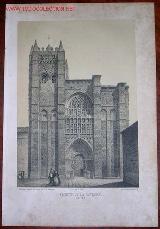 Arte: FRONTIS DE LA CATEDRAL (AVILA) - Foto 1