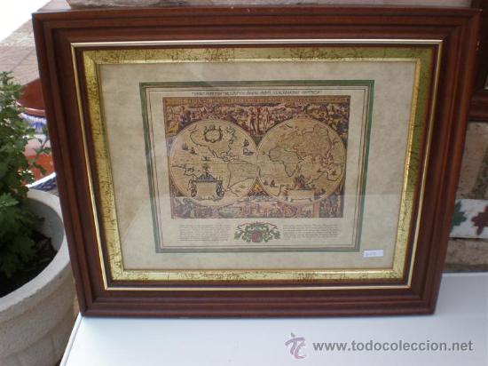 Arte: pareja de serigrafias de mapa mundi - Foto 2