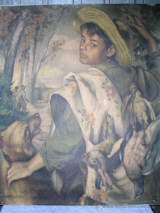 Arte: LAMINA DE FRANCISCO RIBERA GOMEZ  DE 1947 - Foto 3