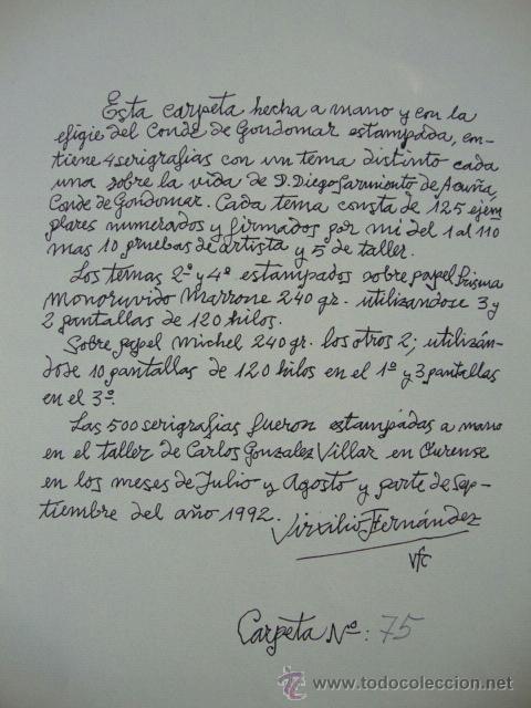 Arte: VIRXILIO. CONDE DE GONDOMAR. - Foto 5