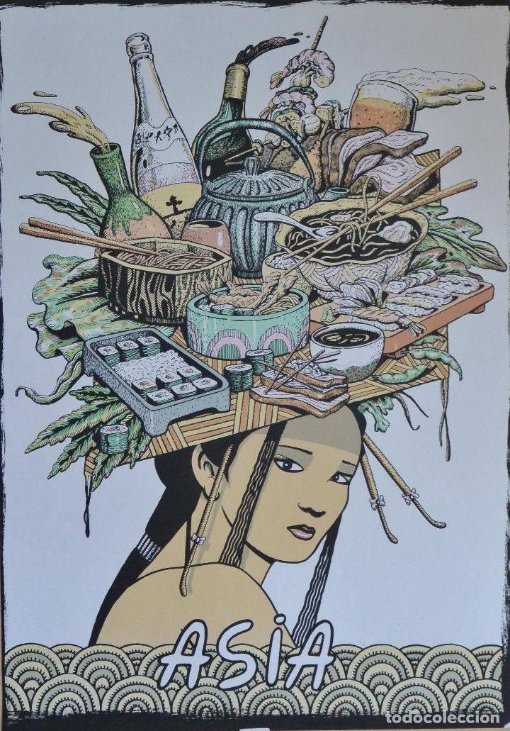 Arte: Fernando Bellver, Asia, serigraf&iacute;a - Foto 1