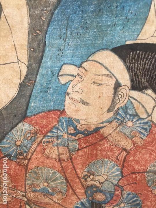 Arte: WOODBLOCK , ORIGINAL , SAMURAI , ACTOR , JAPANESE - Foto 3