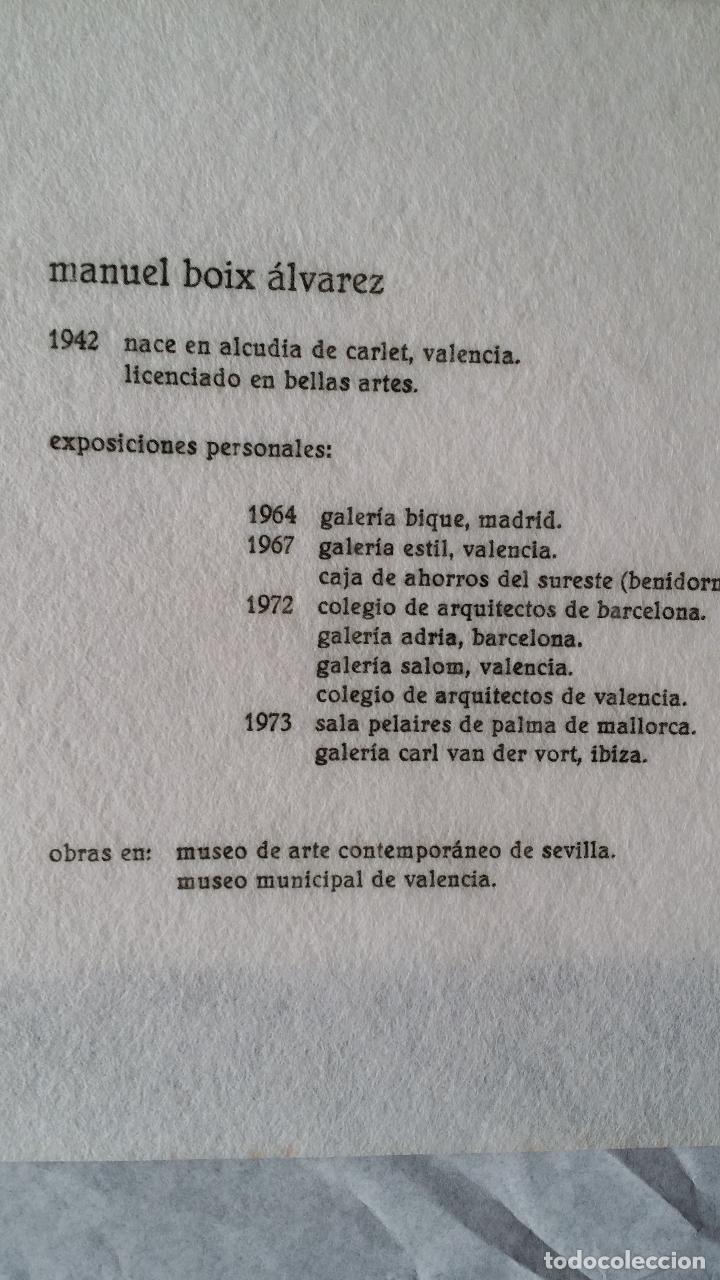 Arte: Manuel BOIX, serigrafia de 1973 - Foto 9