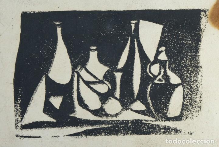 Arte: Serigraf&iacute;a Bodeg&oacute;n jarrones siglo XX - Foto 1