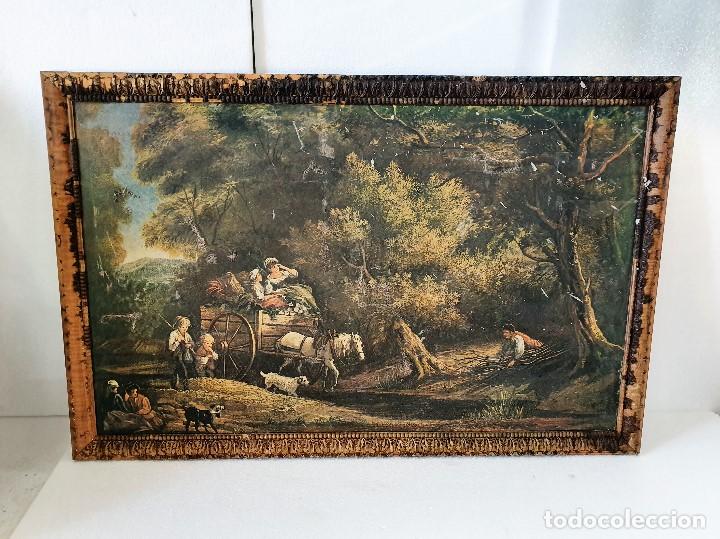 Arte: ANTIGUO CUADRO LITOGRAFIA - Foto 1