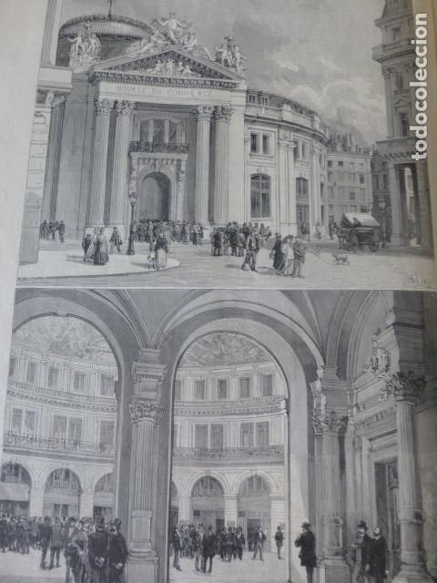 Arte: PARIS BOLSA DE COMERCIO SERIGRAFIA 1889 - Foto 1