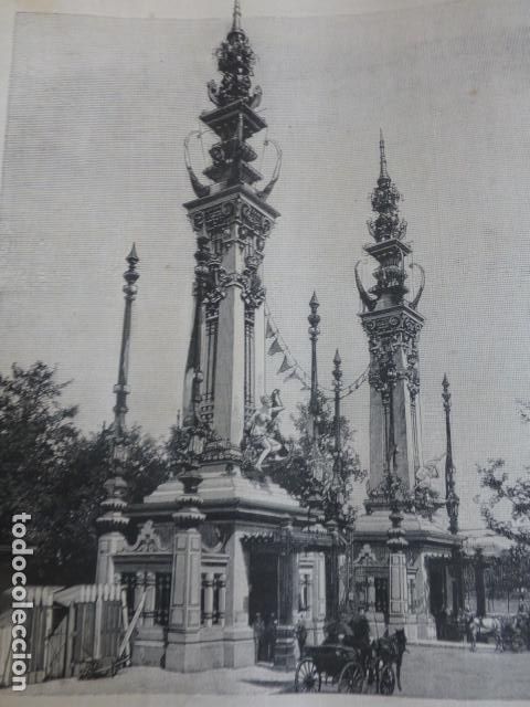 Arte: PARIS EXPOSICION UNIVERSAL SERIGRAFIA 1889 - Foto 1