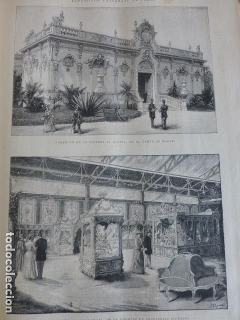 Arte: PARIS EXPOSICION UNIVERSAL SERIGRAFIA 1889 - Foto 1