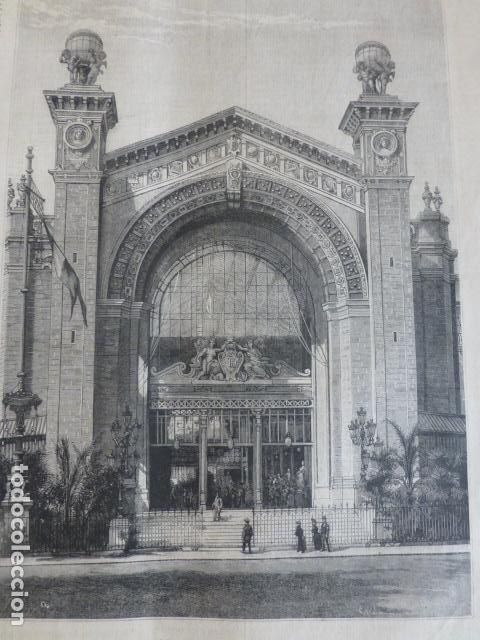 Arte: PARIS EXPOSICION UNIVERSAL SERIGRAFIA 1889 - Foto 1