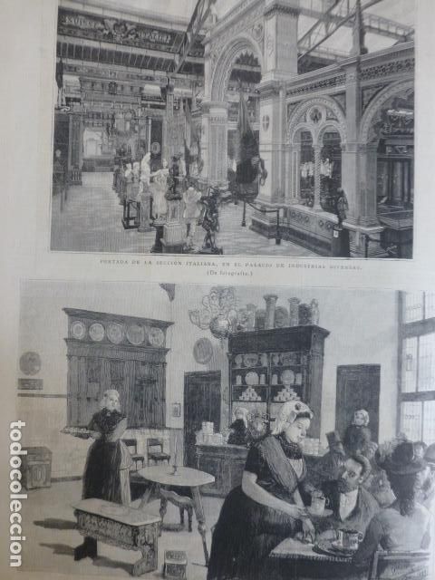 Arte: PARIS EXPOSICION UNIVERSAL SERIGRAFIA 1889 - Foto 1