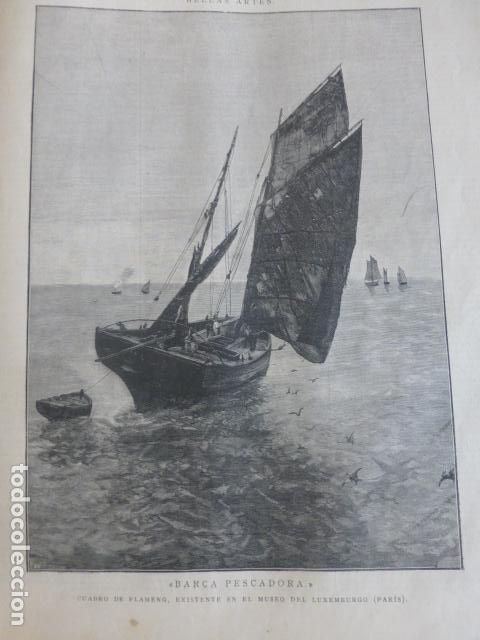 Arte: BARCA PESCADORA SERIGRAFIA 1889 - Foto 1