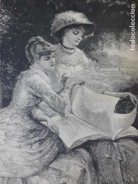 Arte: EN EL PARQUE DEL CASTILLO SERIGRAFIA 1885 - Foto 1