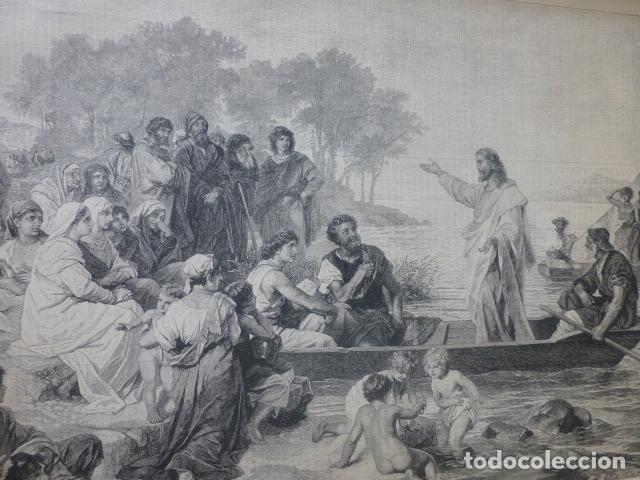 Arte: JESUCRISTO PREDICANDO SERIGRAFIA 1885 - Foto 1