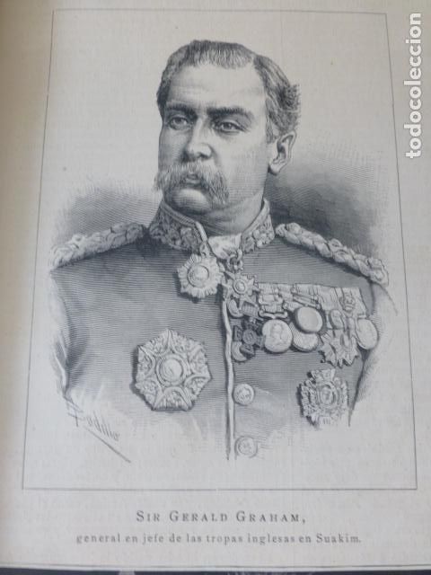 Arte: GENERAL GRAHAM SERIGRAFIA 1885 - Foto 1