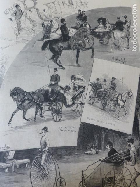 Arte: MADRID EN EL RETIRO SERIGRAFIA 1885 - Foto 1