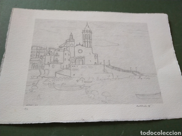 Arte: Sitges iglesia serigraf&iacute;a - Foto 6