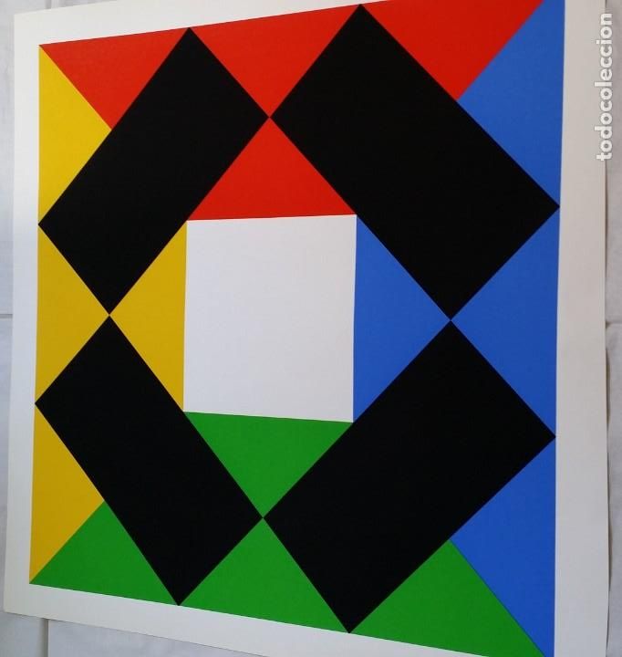 Arte: MAX BILL: variaci&oacute;n con centro blanco, 1972 / serigraf&iacute;a edici&oacute;n limitada - Foto 3