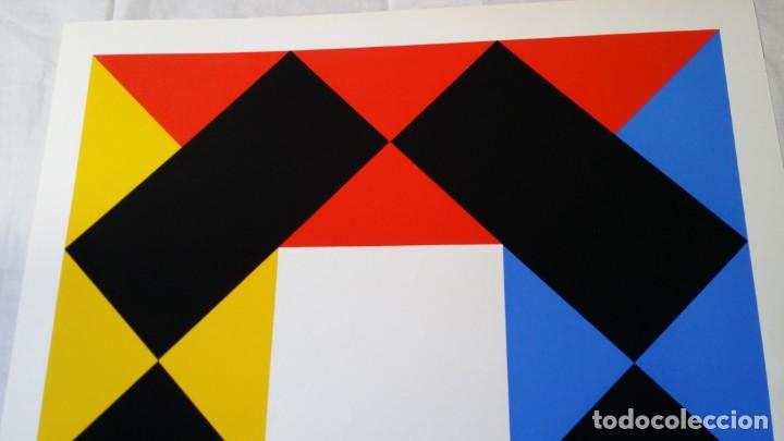 Arte: MAX BILL: variaci&oacute;n con centro blanco, 1972 / serigraf&iacute;a edici&oacute;n limitada - Foto 6