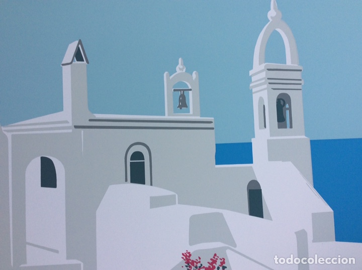 Arte: Serigraf&iacute;a Santorini firmada - Foto 2