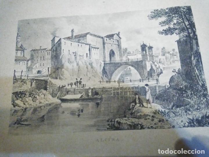 Arte: DOS litografías originales. S.XIX. ALCAZAR DE SEGOVIA Y ALCIRA - Foto 3 - 237554075