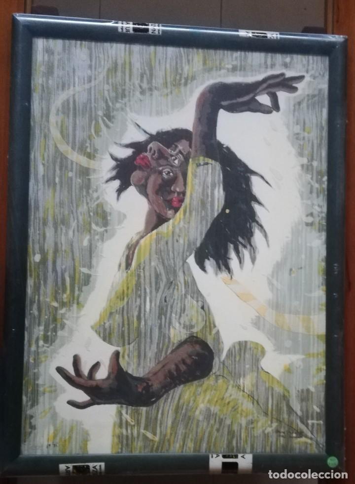 Arte: PEPE HIDALGO. Serigraf&iacute;a sobre lienzo. - Foto 2