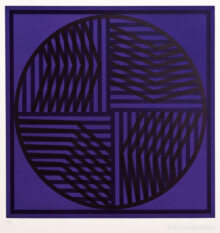Arte: Composici&oacute;n Morado - EUSEBIO SEMPERE ( Valencia, 1923-1985) - 76 x 55,5 cms. - Foto 1