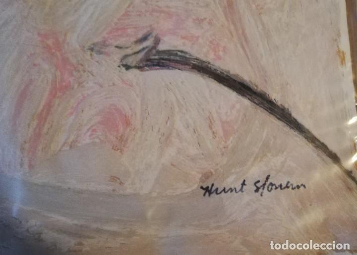Arte: Hunt Slonem. Serigraf&iacute;a con collage sobre lienzo - Foto 4