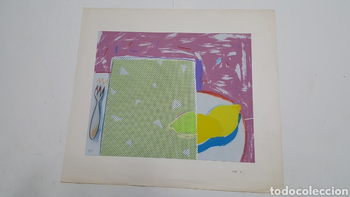 Arte: SERIGRAF&Iacute;A DE ANTONIO DUR&Aacute; &rdquo;BODEG&Oacute;N CON LIMONES&rdquo; - Foto 3