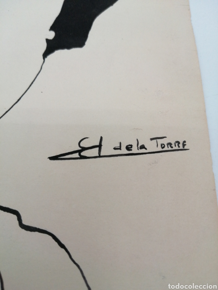 Arte: Serigrafia sobre papel. Eusebio(?) de la Torre - Foto 3