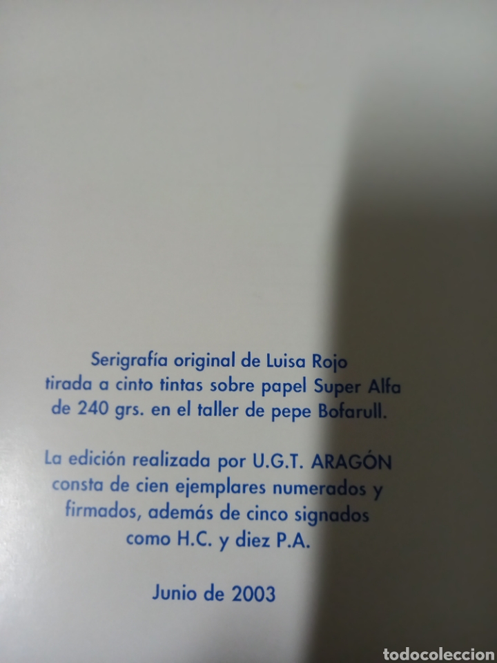 Arte: Serigrafia de Luisa Rojo. 2003 - Foto 4