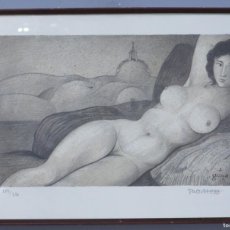 Arte: A GOYA. MAJA DESNUDA. SERIGRAFIA. SUBIRACHS (1927 - 2014). FIRMADA Y NUMERADA. Lote 403466289