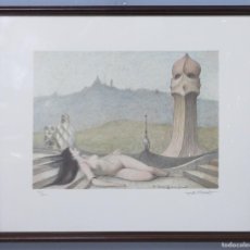 Arte: A FORTUNY Y GAUDI. SERIGRAFIA. SUBIRACHS (1927 - 2014). FIRMADA Y NUMERADA. Lote 403466309
