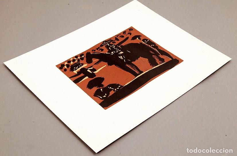 Arte: PICASSO - LINOGRABADO - 1962 - Foto 7