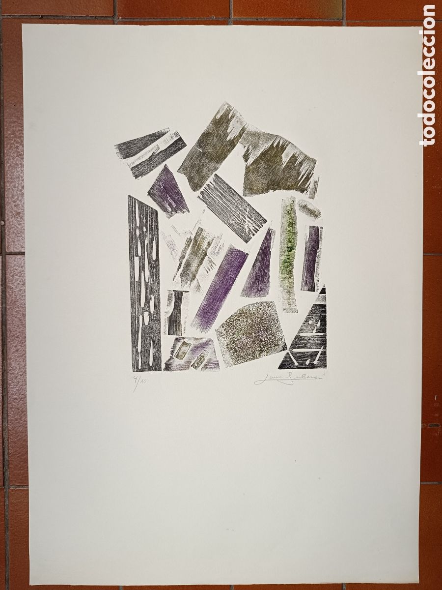 Arte: Serigrafia abstracta de Laura Guti&eacute;rrez - Foto 1