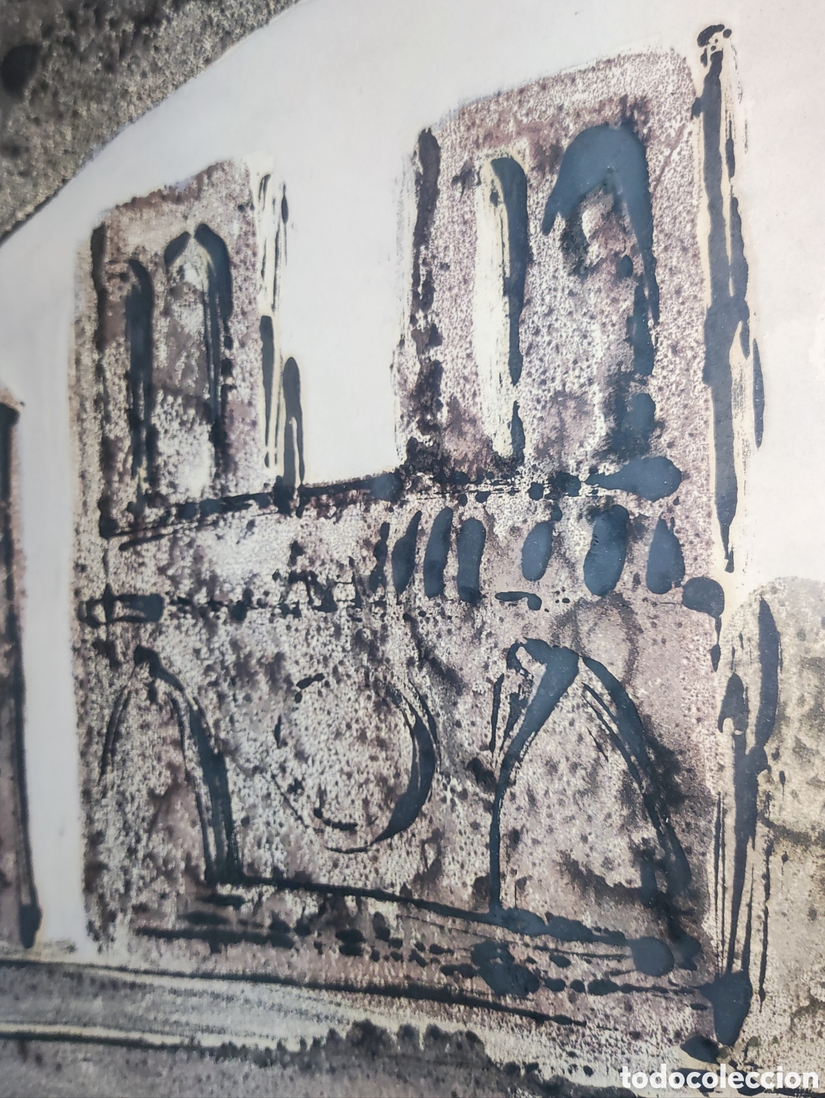 Arte: LAPAYESE DEL RIO, Ram&oacute;n. SERIGRAF&Iacute;A DEDICADA. - Foto 5