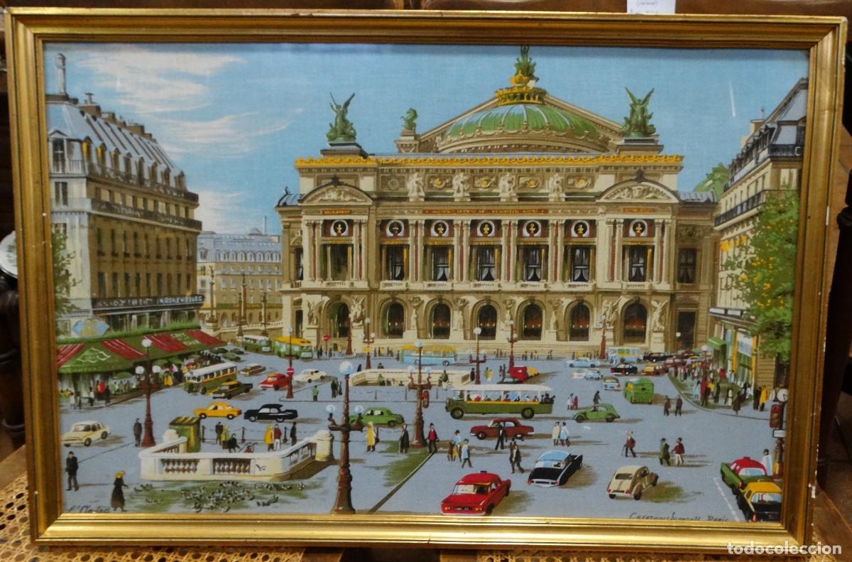 Arte: CUADRO CON TELA ESTAMPADA SERIGRAF&Iacute;A &rdquo;OPERA DE PAR&Iacute;S&rdquo; - Foto 1