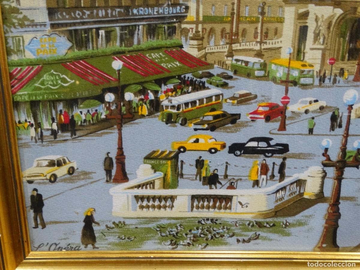 Arte: CUADRO CON TELA ESTAMPADA SERIGRAF&Iacute;A &rdquo;OPERA DE PAR&Iacute;S&rdquo; - Foto 2